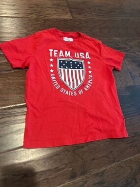 Team USA Red Kids Graphic Tee by (blank)